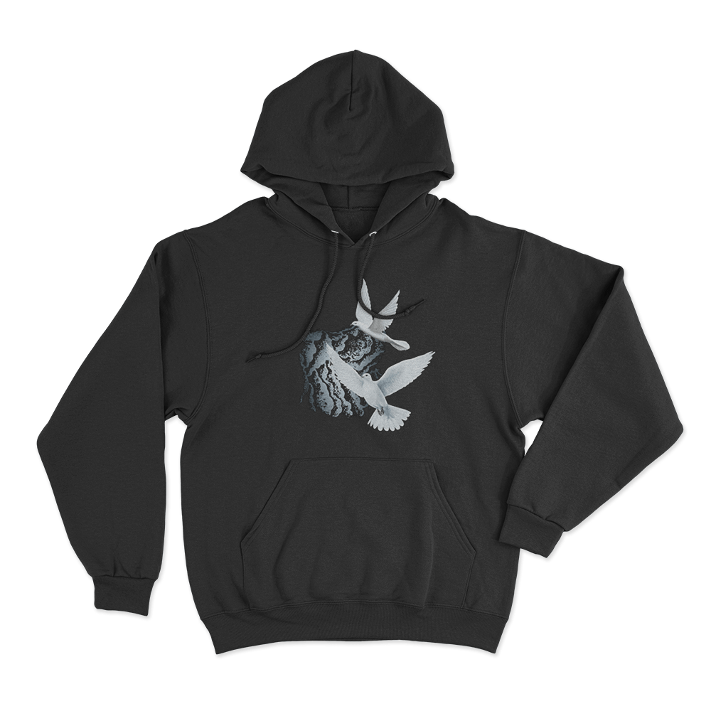 Jessica Shy Doves Unisex Hoodie Black Jessica Shy Doves Unisex Hoodie Black