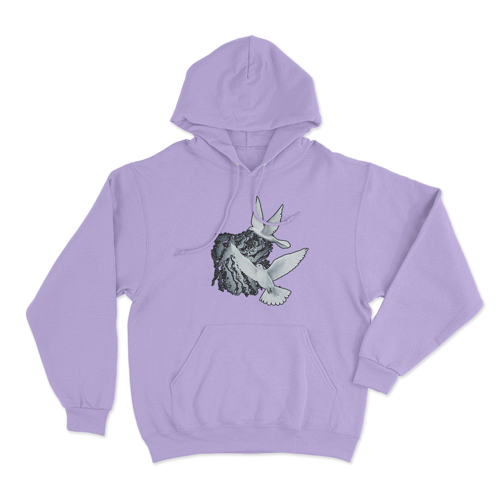 Jessica Shy Doves Unisex Hoodie Purple Jessica Shy Doves Unisex Hoodie Purple