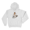 Jessica Shy Flowing Dress Unisex Hoodie White