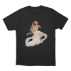 Jessica Shy Flowing Dress Unisex T Shirt Black