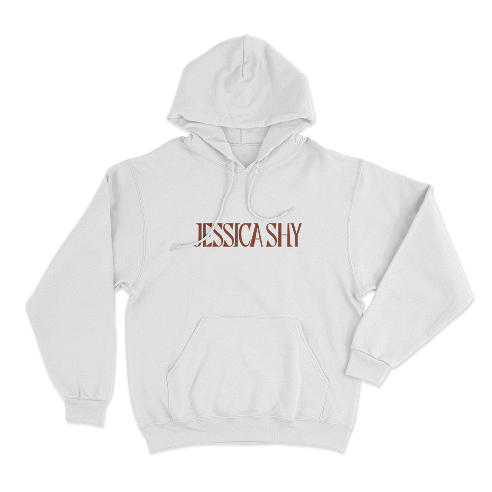 Jessica Shy Logo Unisex Hoodie White Jessica Shy Logo Unisex Hoodie White