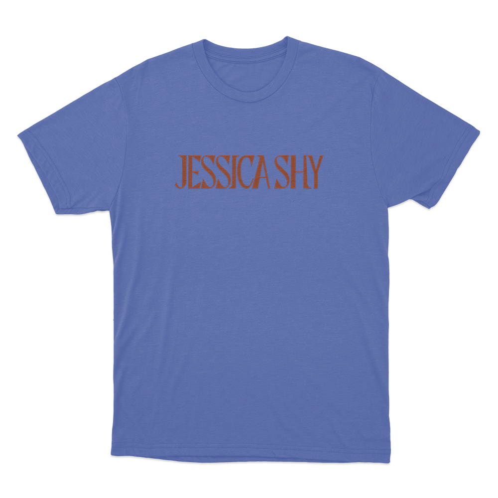 Jessica Shy Logo Unisex T Shirt Blue Jessica Shy Logo Unisex T Shirt Blue