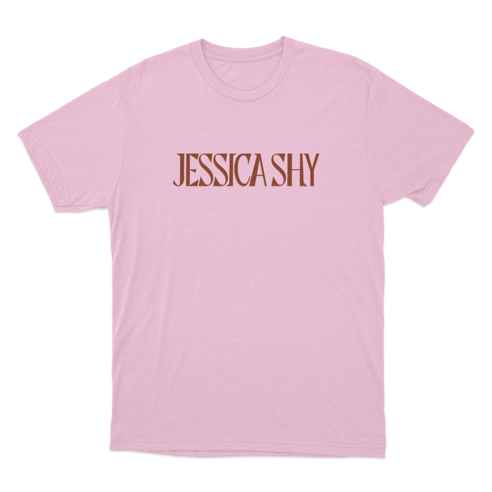 Jessica Shy Logo Unisex T Shirt Pink Jessica Shy Logo Unisex T Shirt Pink