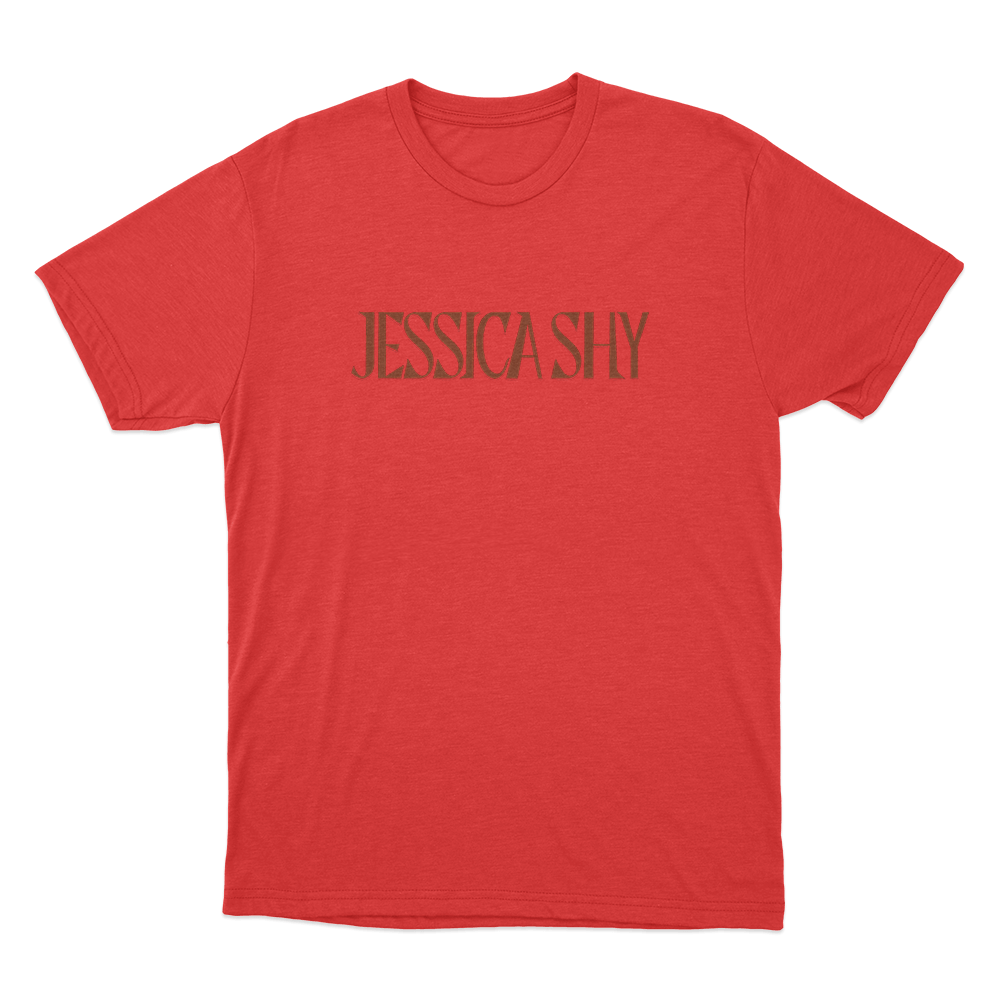 Jessica Shy Logo Unisex T Shirt Red Jessica Shy Logo Unisex T Shirt Red