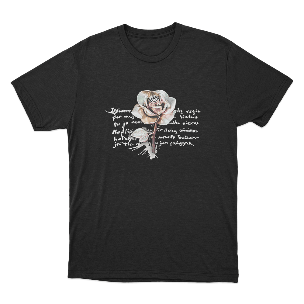 Jessica Shy Rose Unisex T Shirt Black Jessica Shy Rose Unisex T Shirt Black