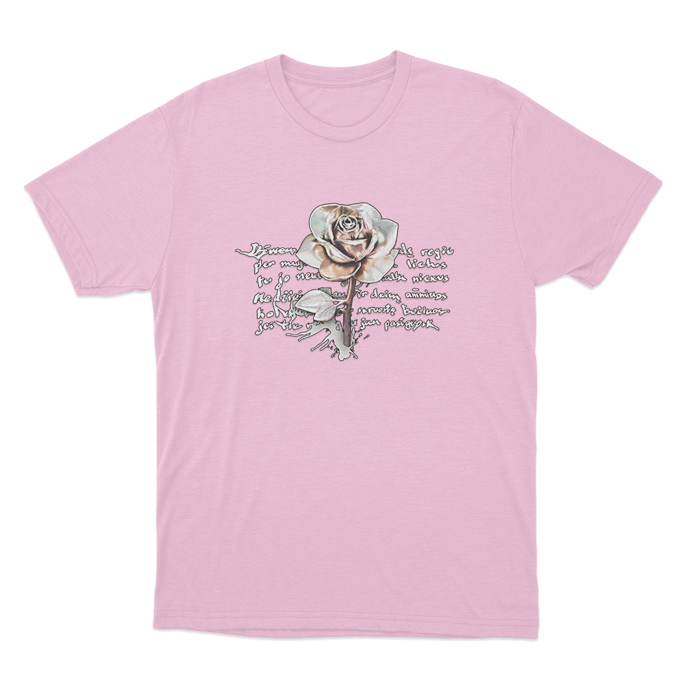 Jessica Shy Rose Unisex T Shirt Pink Jessica Shy Rose Unisex T Shirt Pink