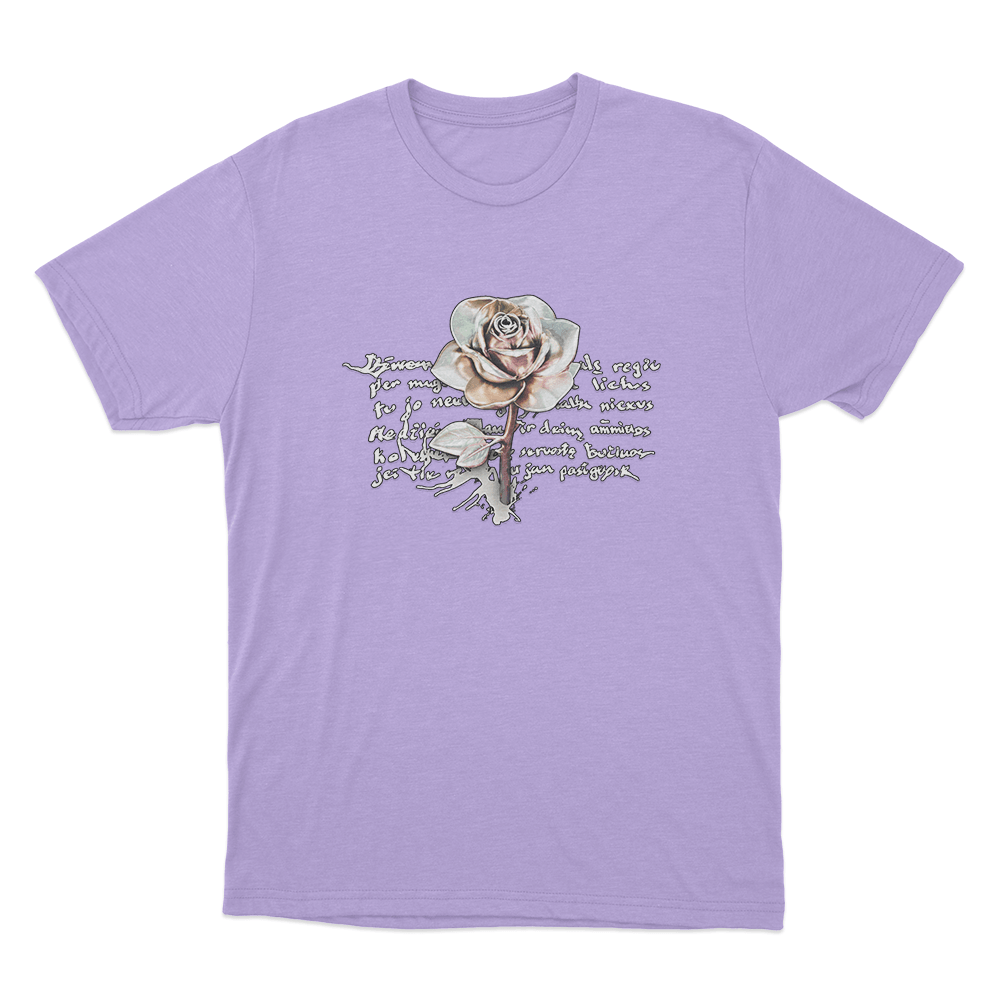 Jessica Shy Rose Unisex T Shirt Purple Jessica Shy Rose Unisex T Shirt Purple
