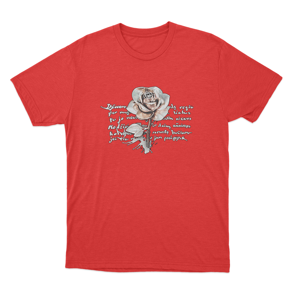 Jessica Shy Rose Unisex T Shirt Red Jessica Shy Rose Unisex T Shirt Red