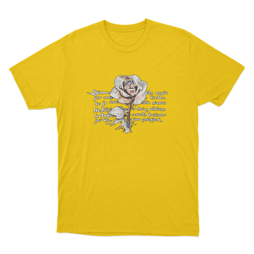 Jessica Shy Rose Unisex T Shirt Yellow Jessica Shy Rose Unisex T Shirt Yellow