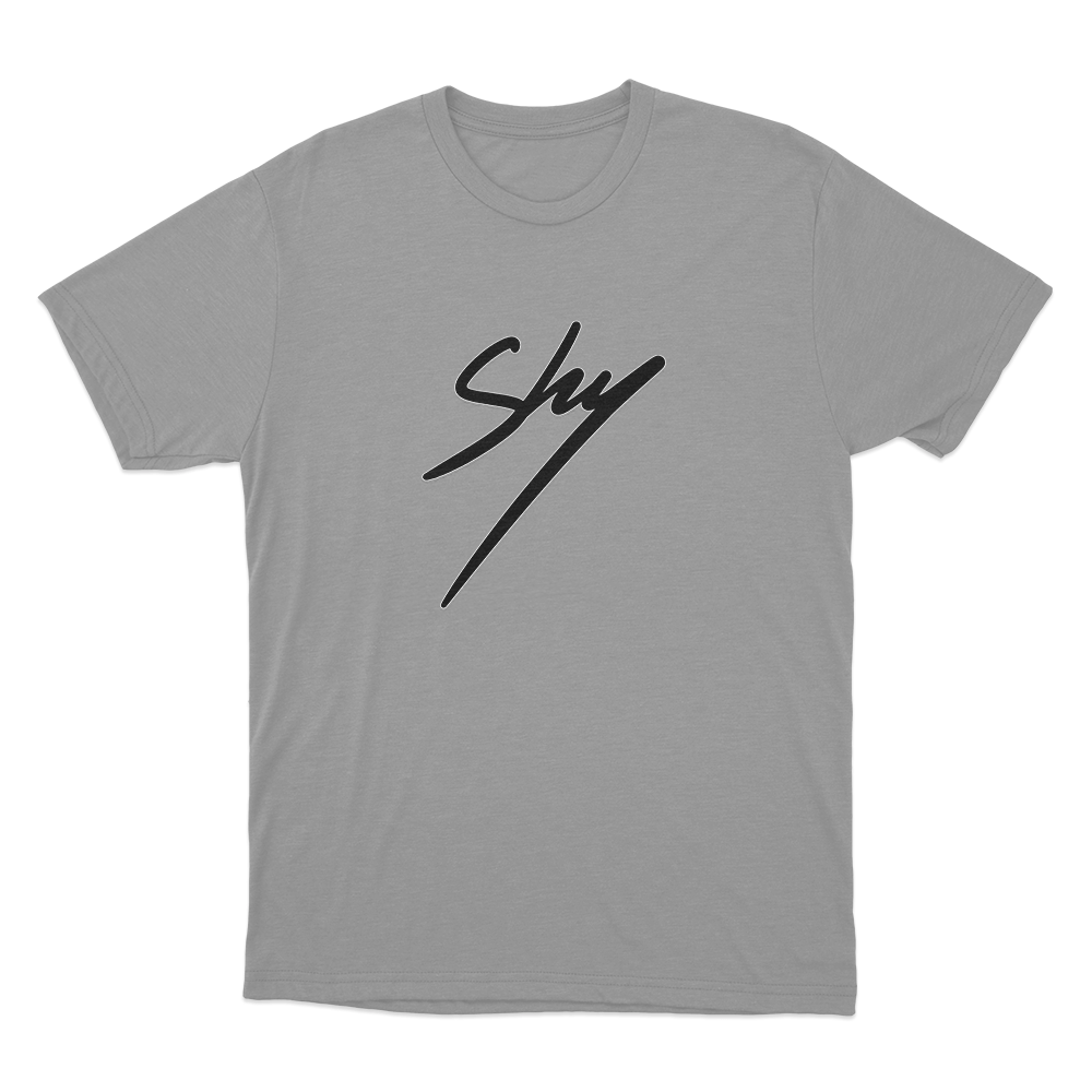 Shy Unisex T Shirt Grey Shy Unisex T Shirt Grey
