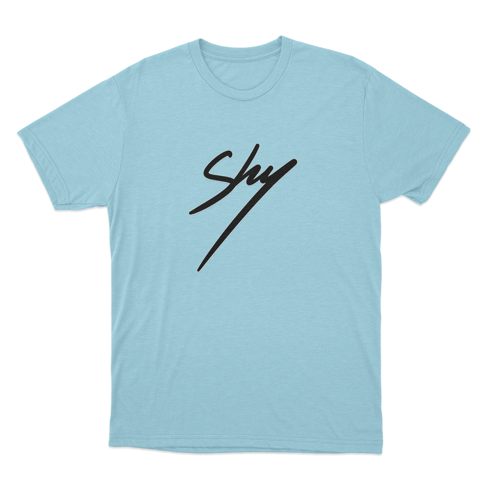 Shy Unisex T Shirt Sky Blue Shy Unisex T Shirt Sky Blue